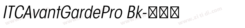 ITCAvantGardePro Bk字体转换
